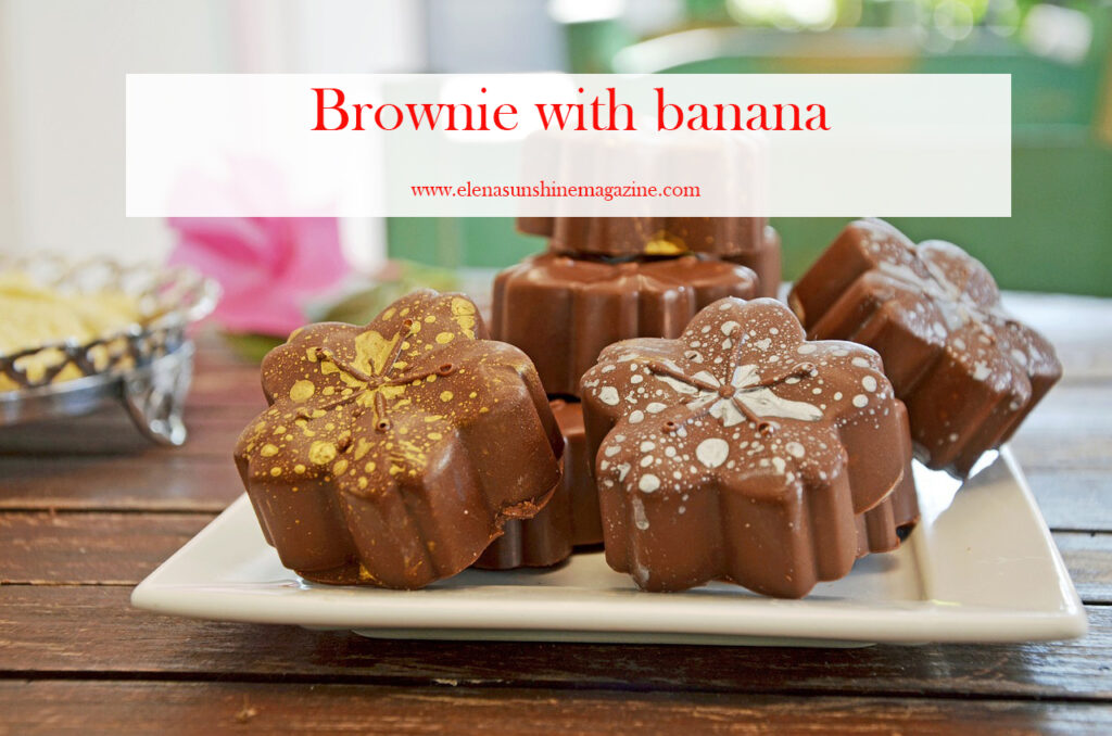 Brownie with banana