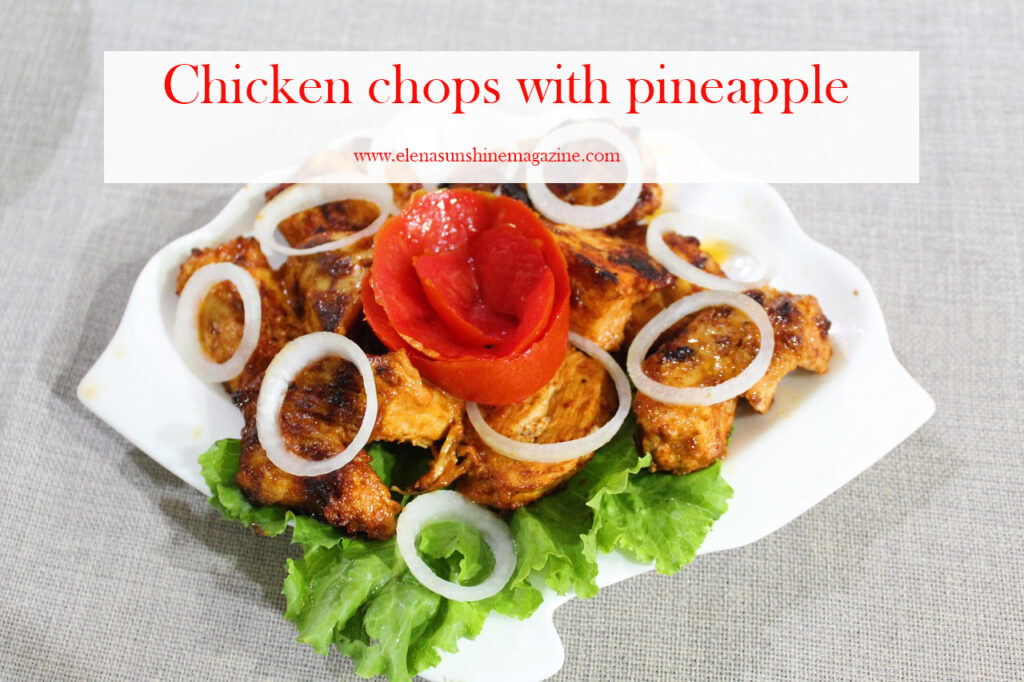 Chicken chops with pineapple