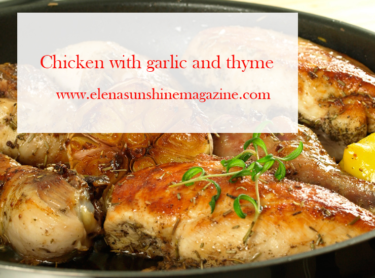 Chicken with garlic and thyme