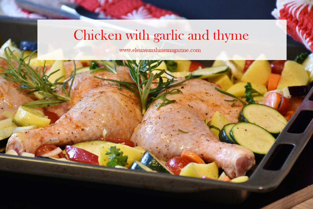 Chicken with garlic and thyme