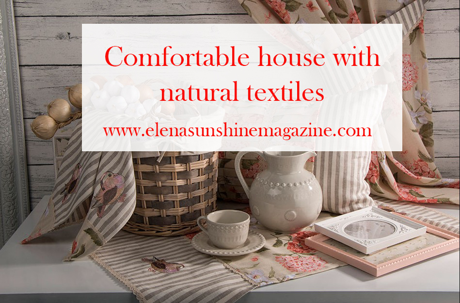 Comfortable house with natural textiles