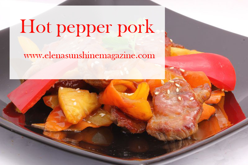 Hot pepper pork