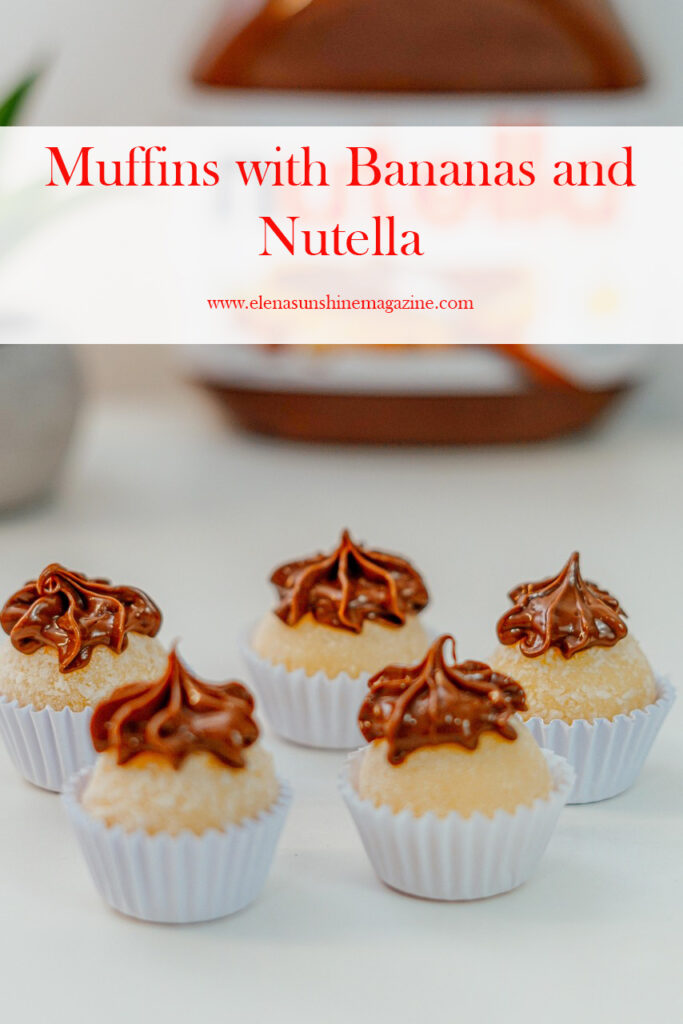 Muffins with Bananas and Nutella