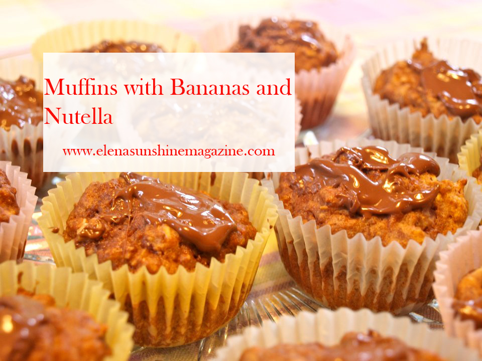 Muffins with Bananas and Nutella