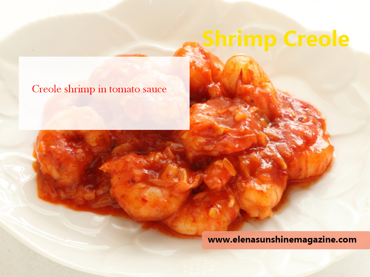 Creole shrimp in tomato sauce