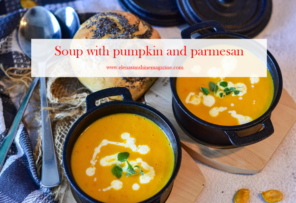 Soup with pumpkin and parmesan