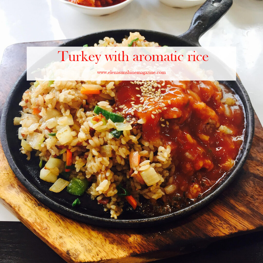 Turkey with aromatic rice