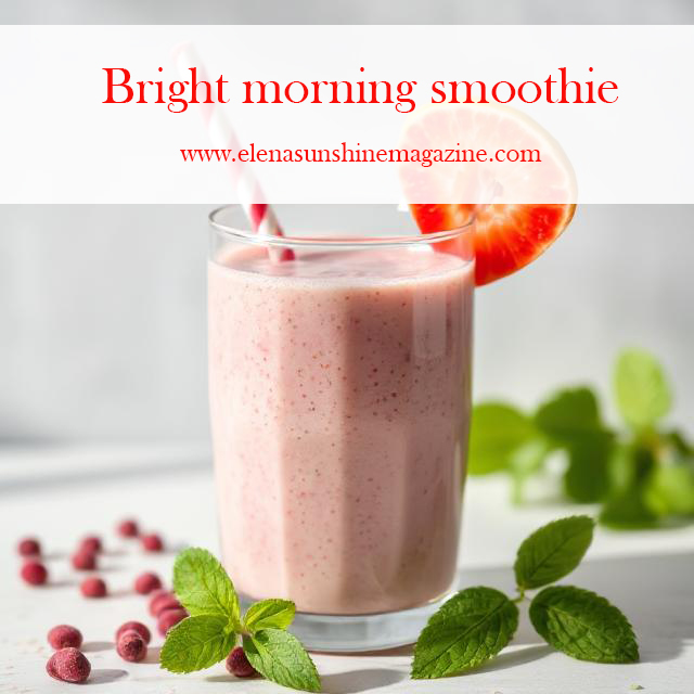 Bright morning smoothie