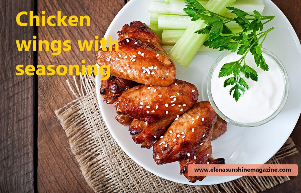 Chicken wings with seasoning