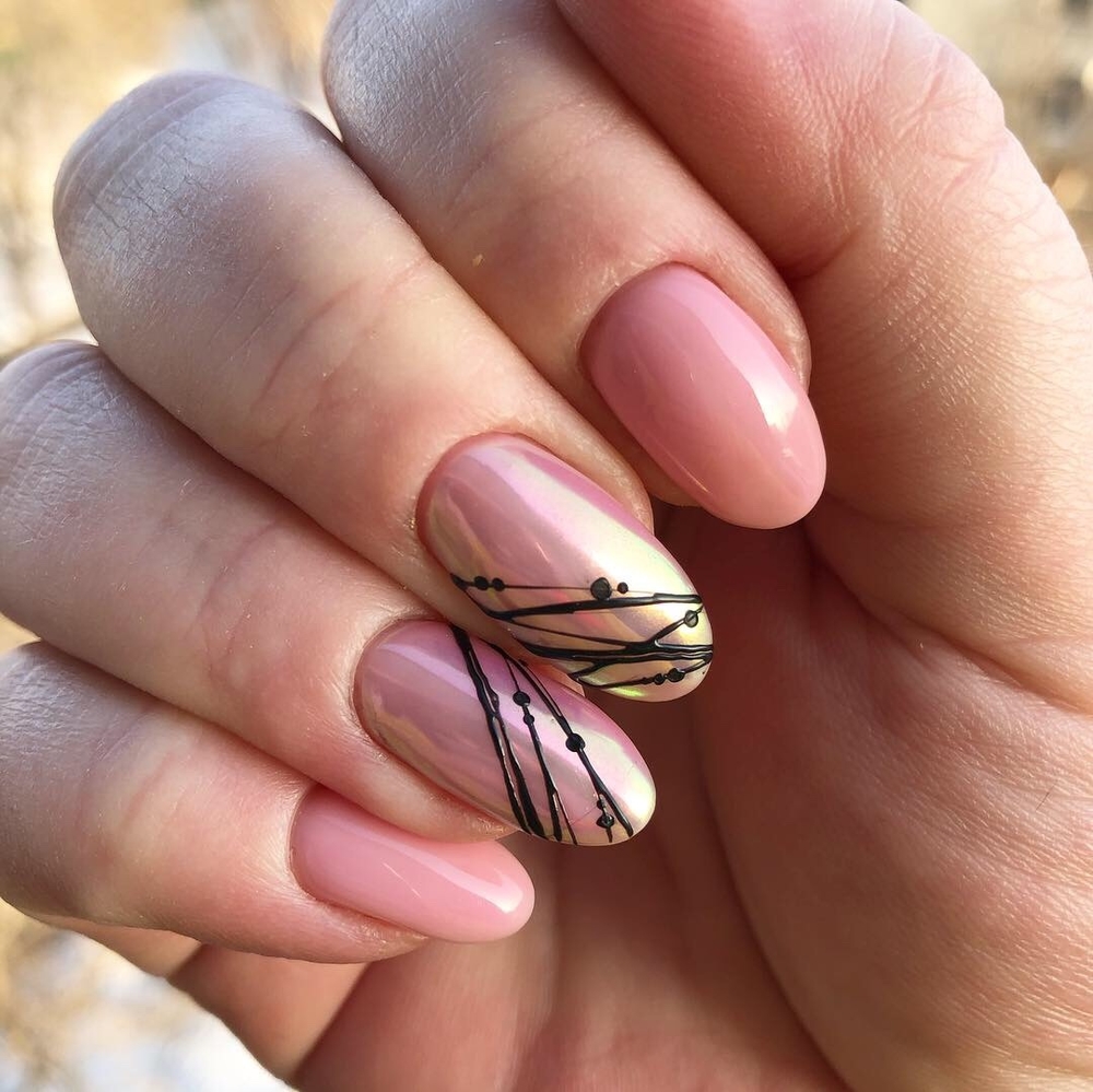 Nail design spider web