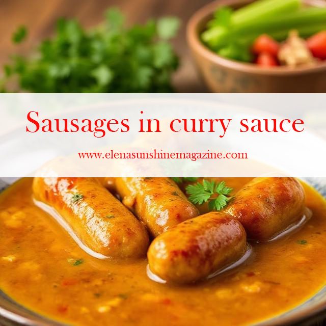 Sausages in curry sauce Elena Sunshine Magazine®