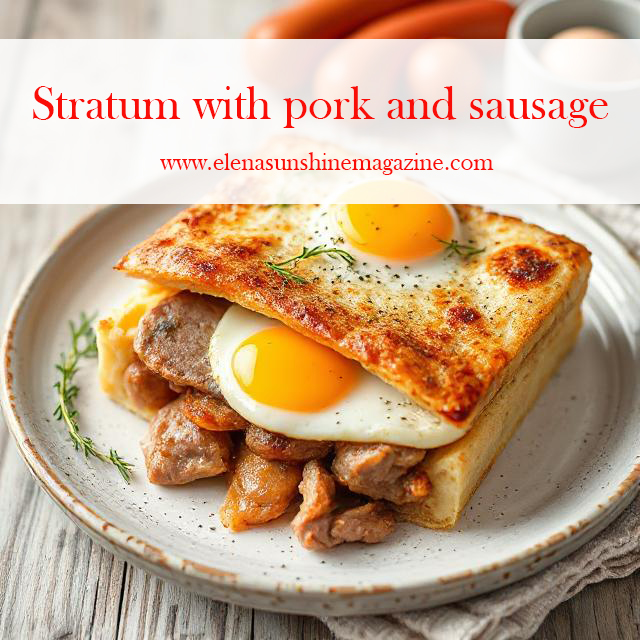 Stratum with pork and sausage
