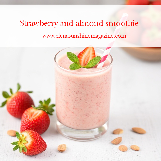 Strawberry and almond smoothie