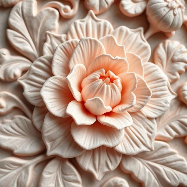 carving on flowers