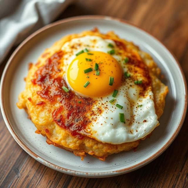 hashbrown with egg