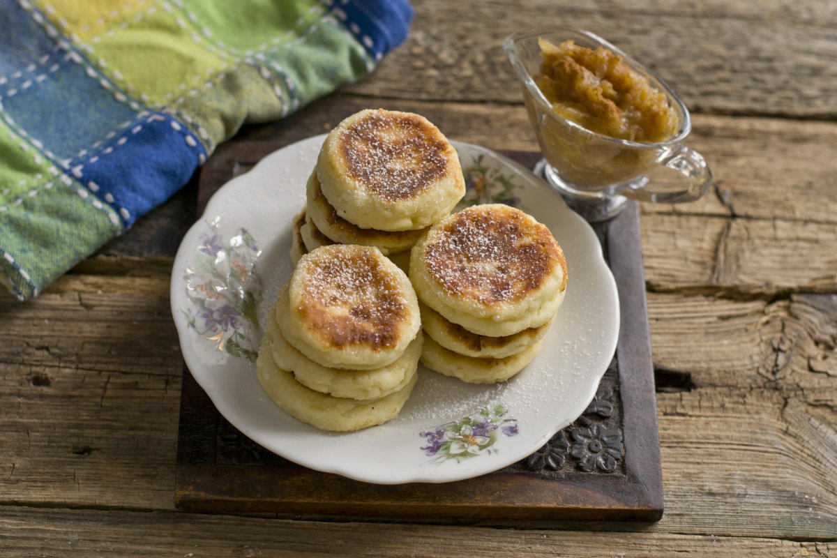 Cheesecakes with ricotta and banana