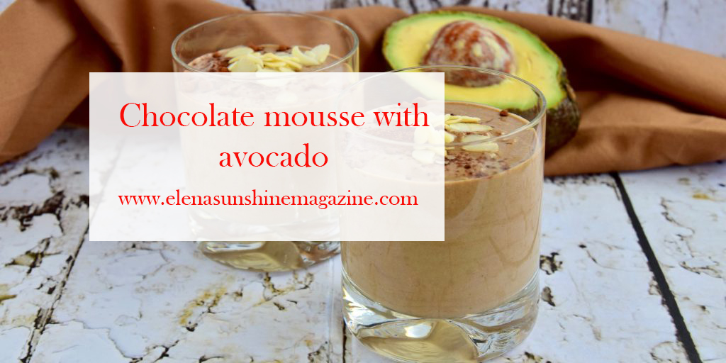 Chocolate mousse with avocado