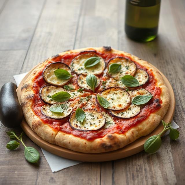 Eggplant pizza