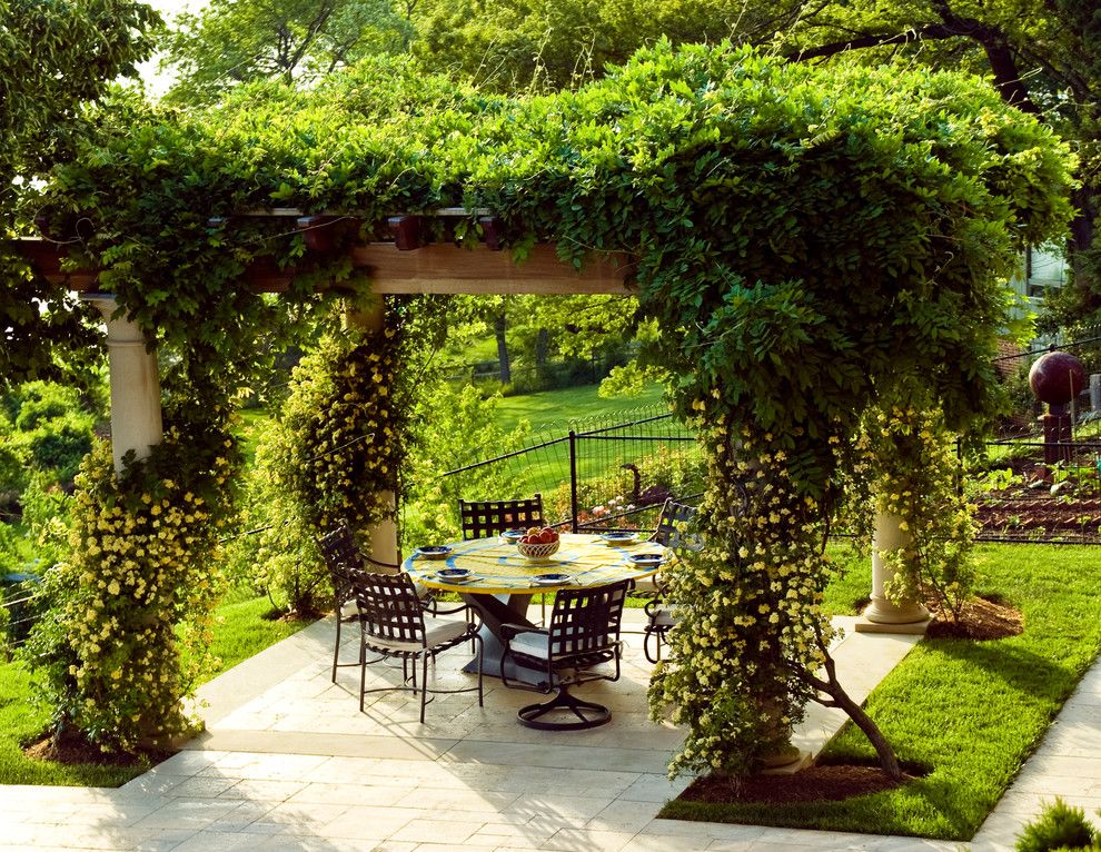 Gazebo with flowers