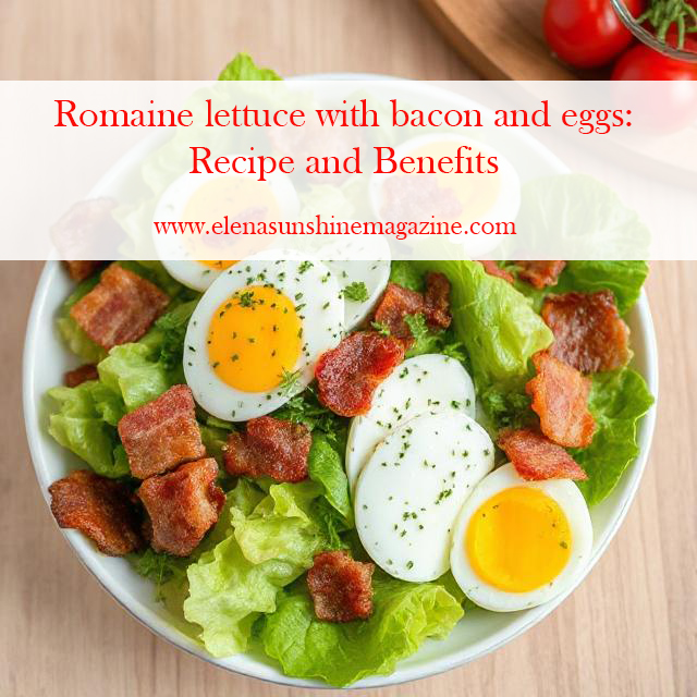 Romaine lettuce with bacon and eggs: Recipe and Benefits