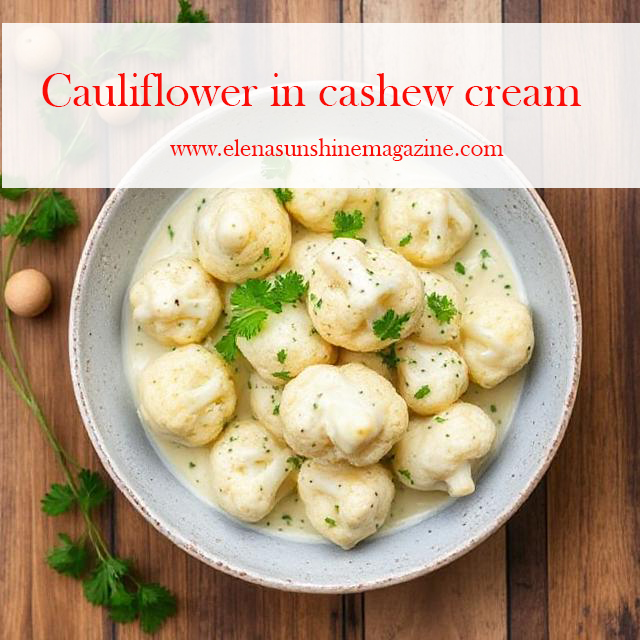 Cauliflower in cashew cream