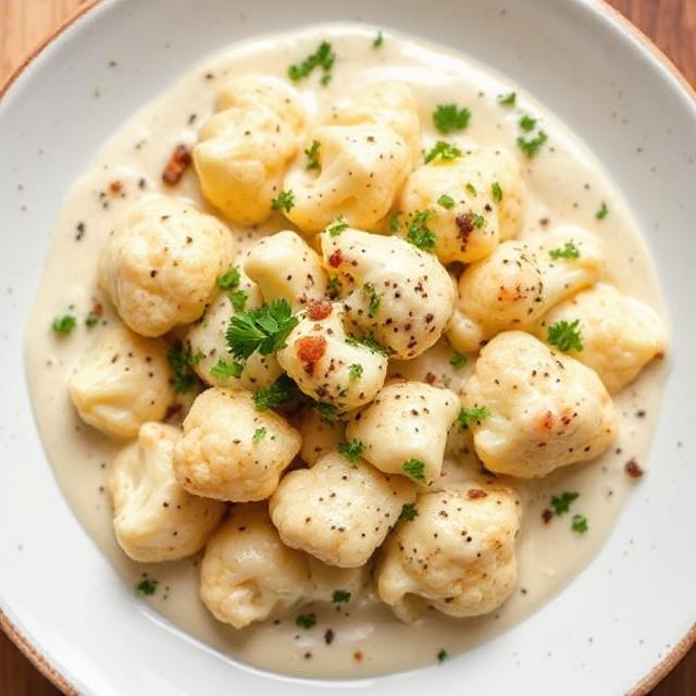 Cauliflower in cashew cream