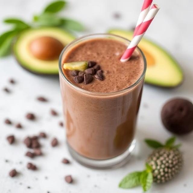 Chocolate avocado smoothie