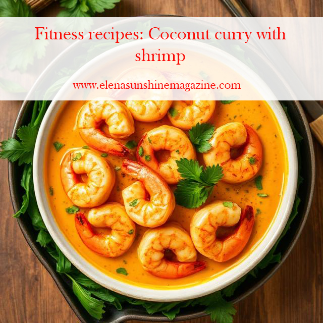 Fitness recipes Coconut curry with shrimp