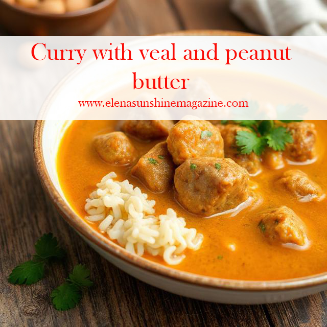 Curry with veal and peanut butter