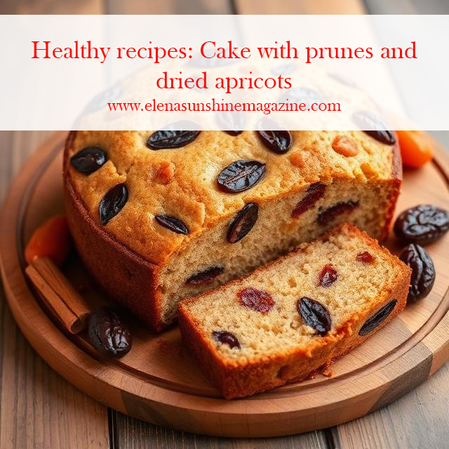 Healthy recipes: Cake with prunes and dried apricots