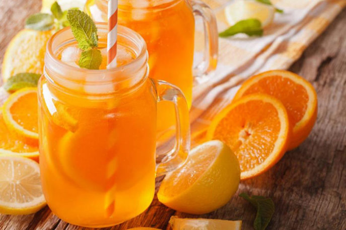 Drink made from oranges lemons and honey