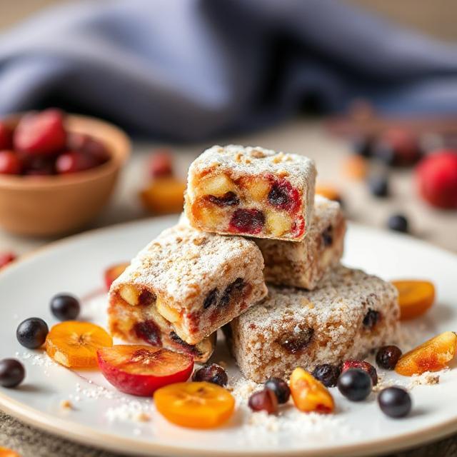 Homemade sweets made from dried fruits