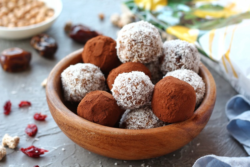 Homemade sweets made from dried fruits