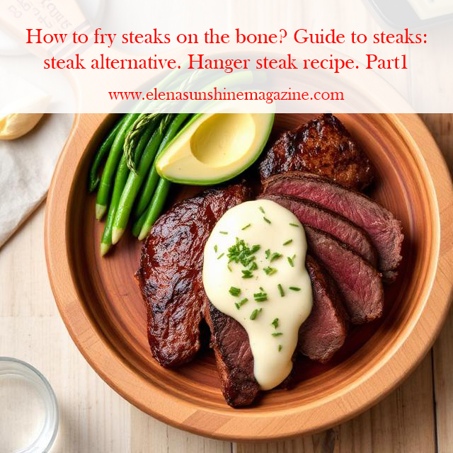 How to fry steaks on the bone? Guide to steaks: steak alternative. Hanger steak recipe. Part1