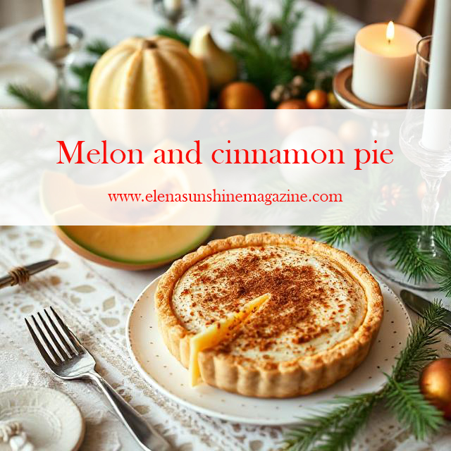 Melon and cinnamon pie