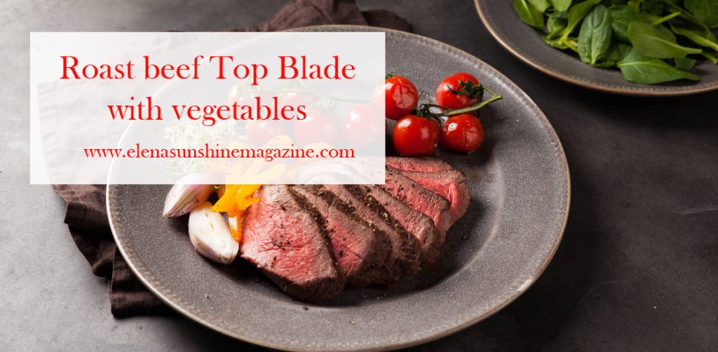 Roast beef Top Blade with vegetables