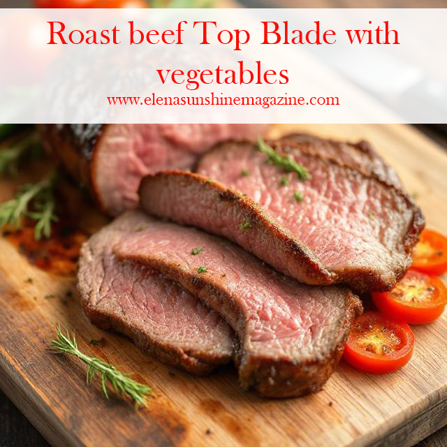 Roast beef Top Blade with vegetables