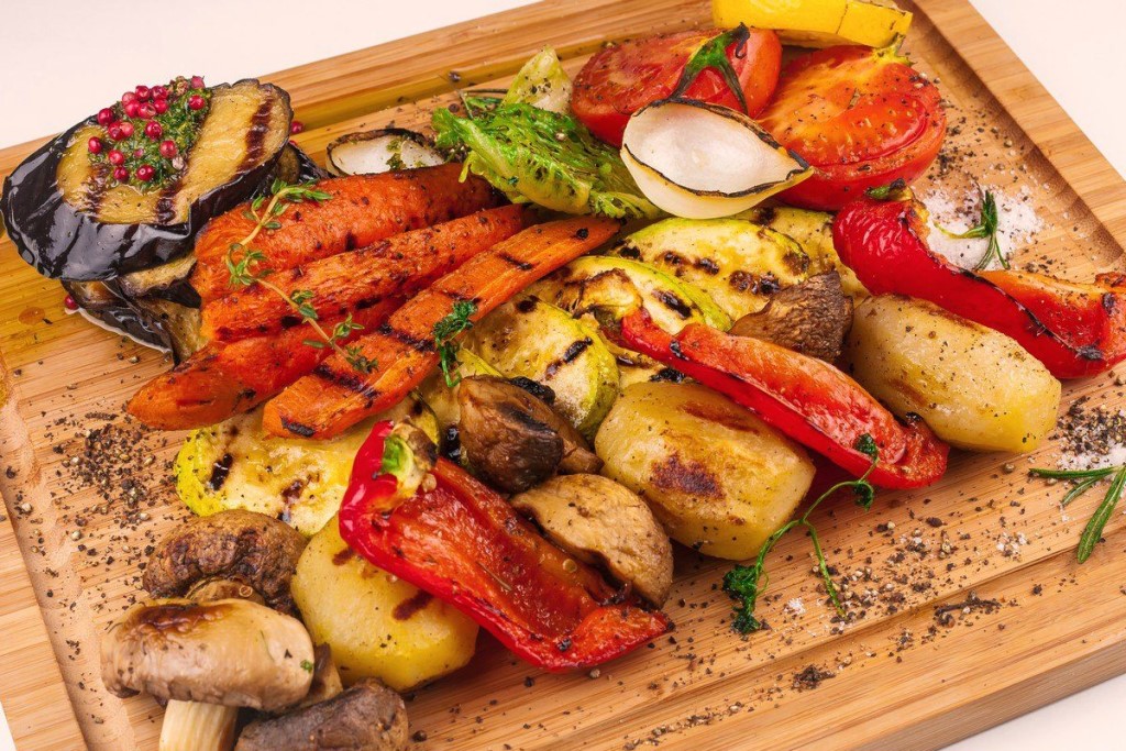 Features of some grilled vegetables