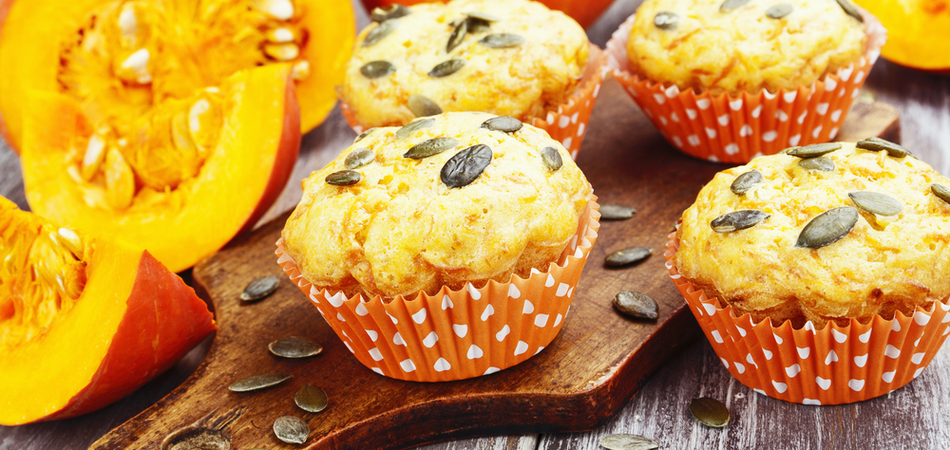 Pumpkin cupcake with lemon