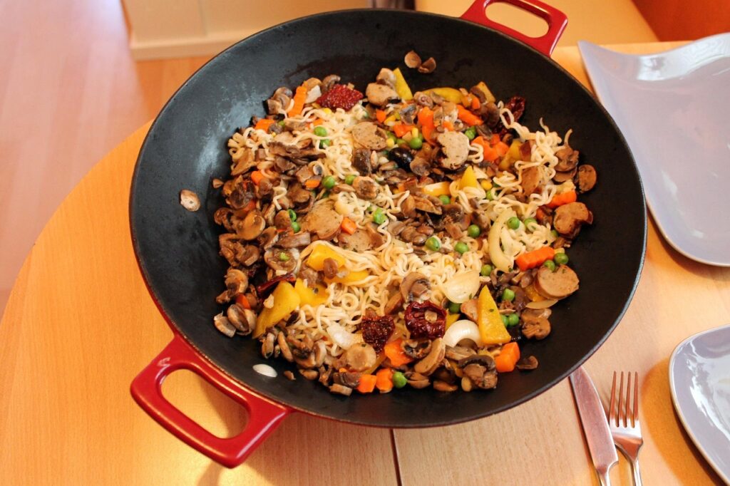 Healthy recipes Meat wok