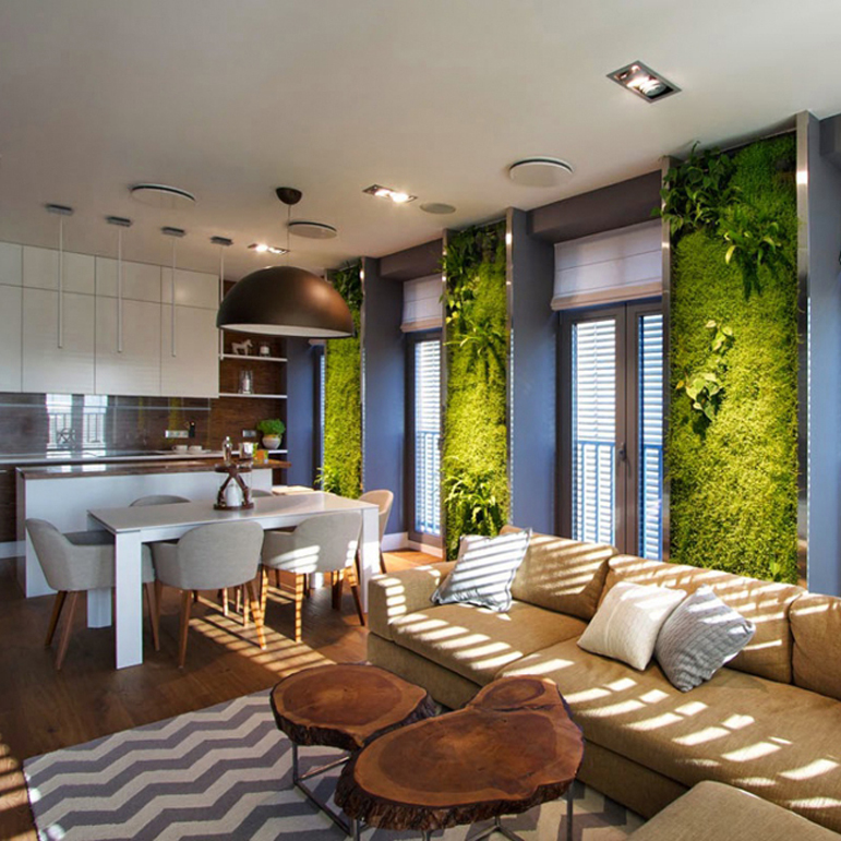 9 modern interior design ideas in eco style