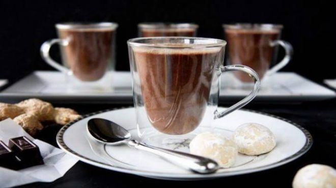 Ginger hot chocolate