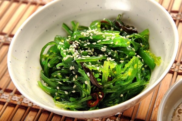 Seaweed and sprouts