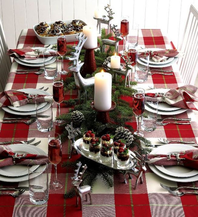 Interesting ideas for decorating a festive table for Christmas - Elena ...