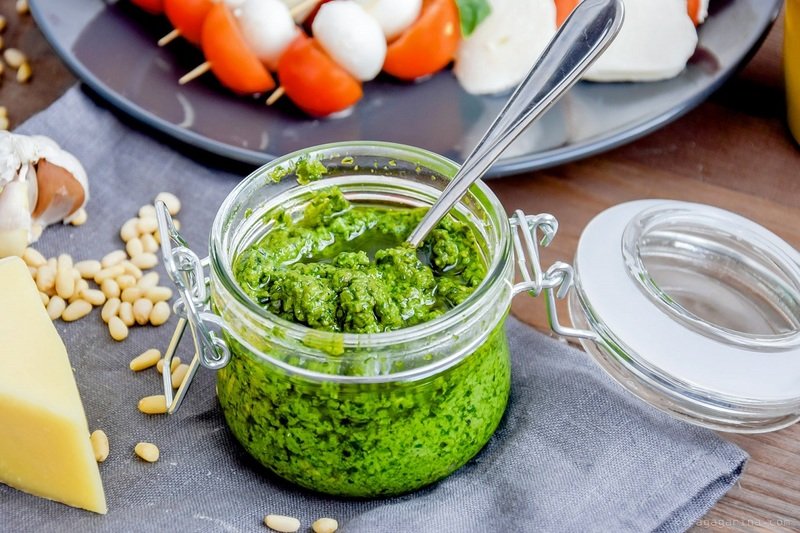 Morning mousse with seeds and seasonal herbs