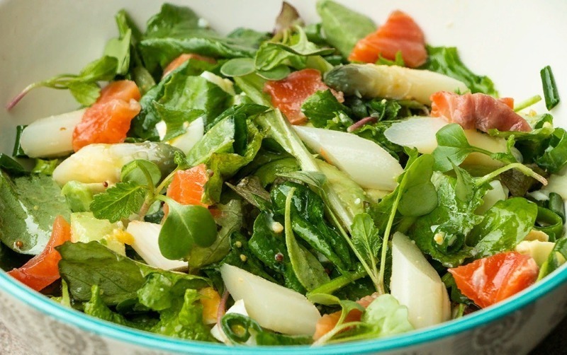 asparagus shrimp salad