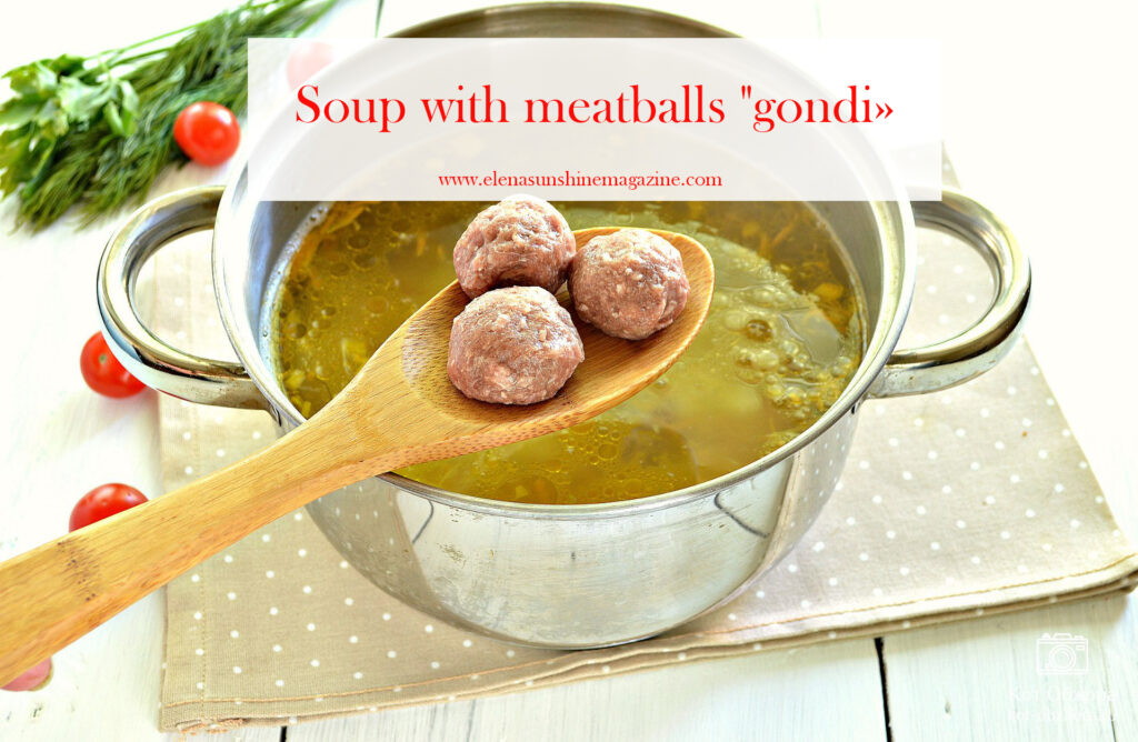 Soup with meatballs 