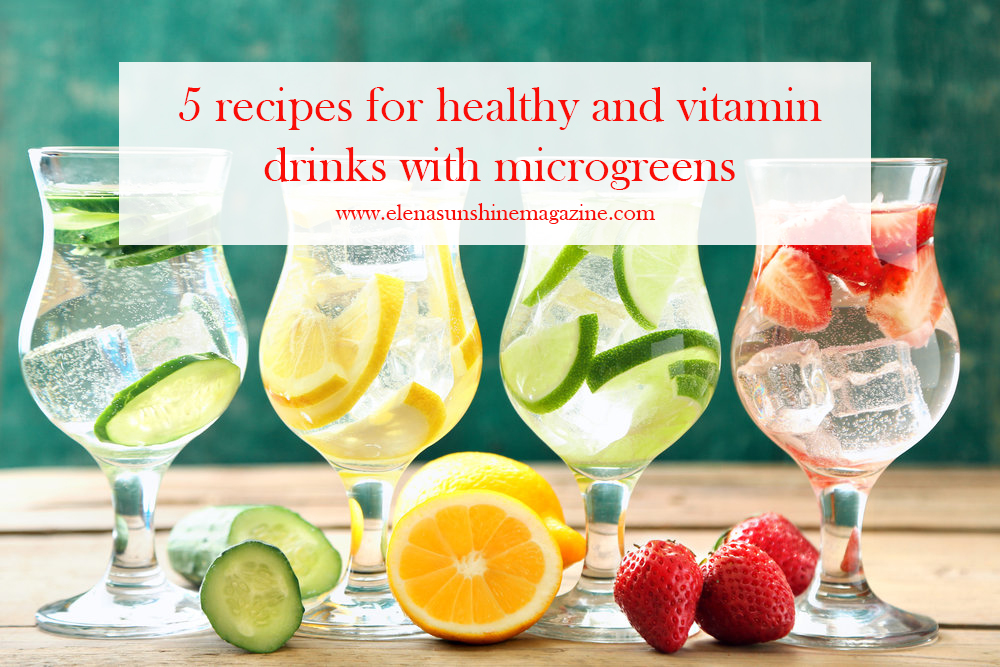 5 recipes for healthy and vitamin drinks with microgreens