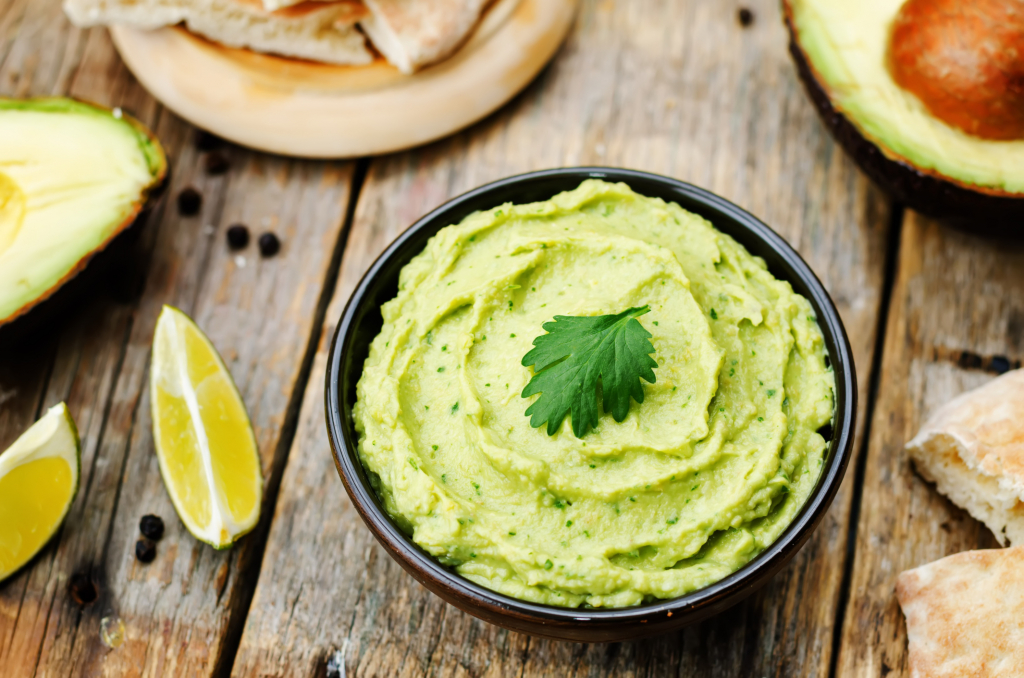 Healthy Breakfast 18: Green Avocado Hummus, Tofu Steaks with Lemon Pepper