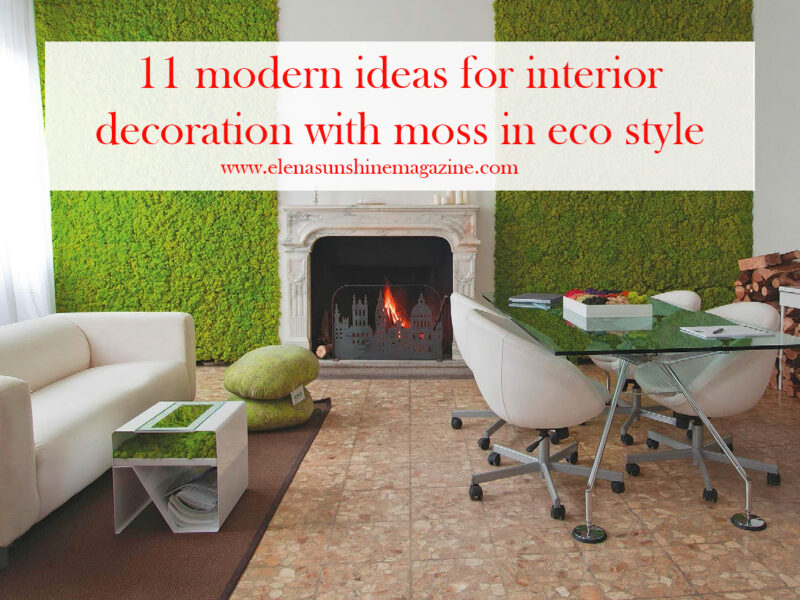 11 modern ideas for interior decoration with moss in eco style